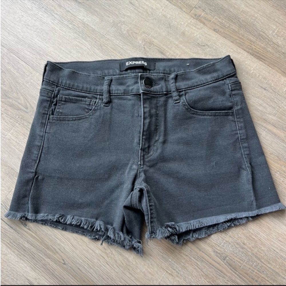 Express Grey Stretch Shorts